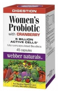 Webber Naturals Probiotiká s brusnicami pre ženy (45 kapsúl)